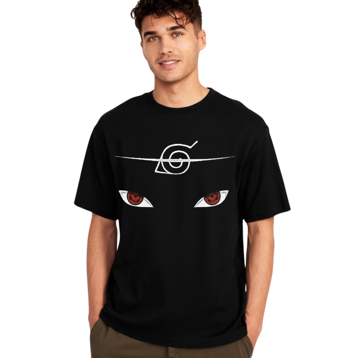 Itachi Uchiha T-Shirt – Black White Tee Akatsuki Edition