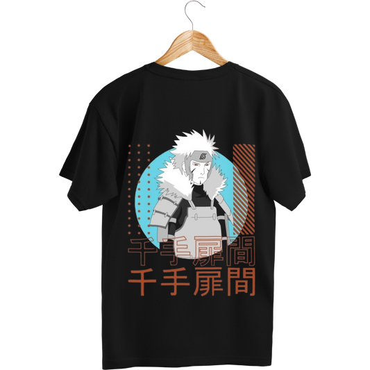 Jiraya Black t-shirt with Jiraya graphic and text