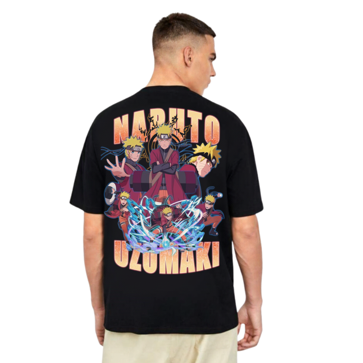 Naruto T-Shirt Black Oversized Graphic Tee – Cleverbrowns