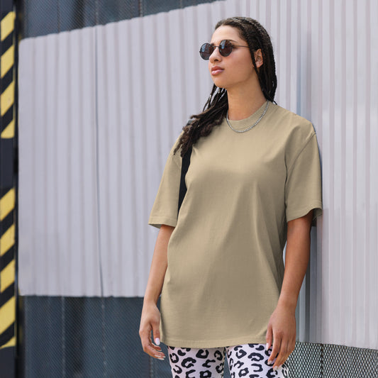Naruto Oversized T-Shirt – Khaki Anime Manga Graphic Tee - Cleverbrowns