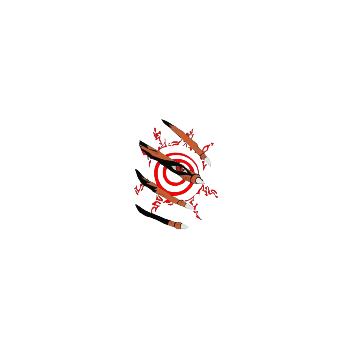 Uchicha Clan Logo Spiked With Kurama's Paw