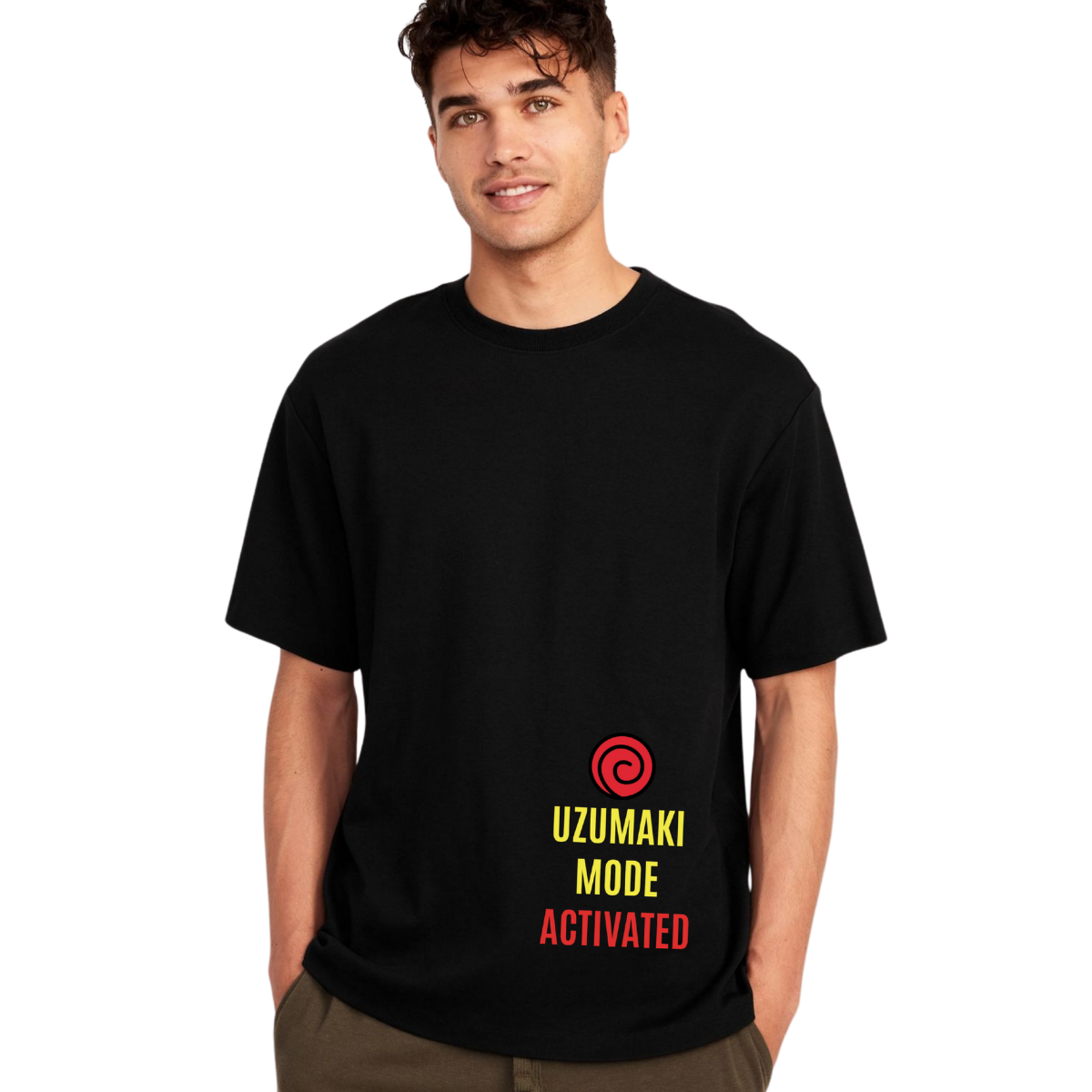 Naruto T-Shirt Uzumaki Mode Activated Graphic Tee