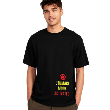 Naruto T-Shirt Uzumaki Mode Activated Graphic Tee