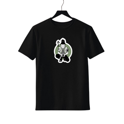 Shikamaru Nar T-Shirt Black & White Streetwear Style Graphic Tee