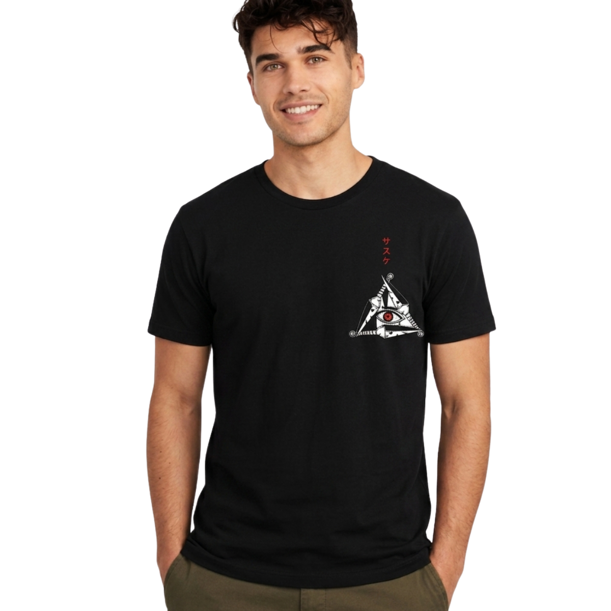 Itachi Uchiha Tee – Sharingan Panel Edition