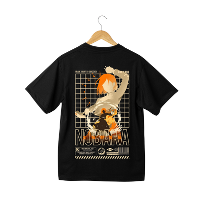 Nobara Kugisaki t-shirt with Nobara Kugisaki  graphic and 'Nobara' text 