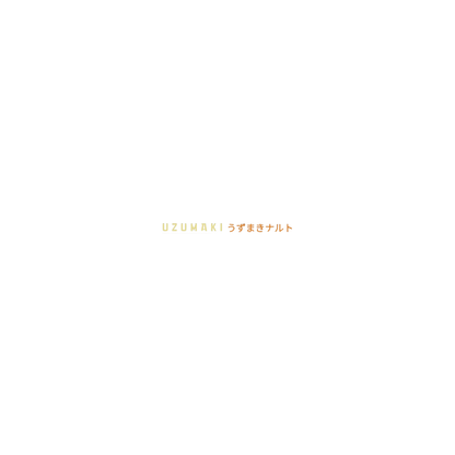 Text 'UZUMAKI' and 'うずまきナルト' on a white background