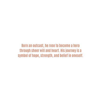 Text on a white background about a Naruto's journey with motivational message.