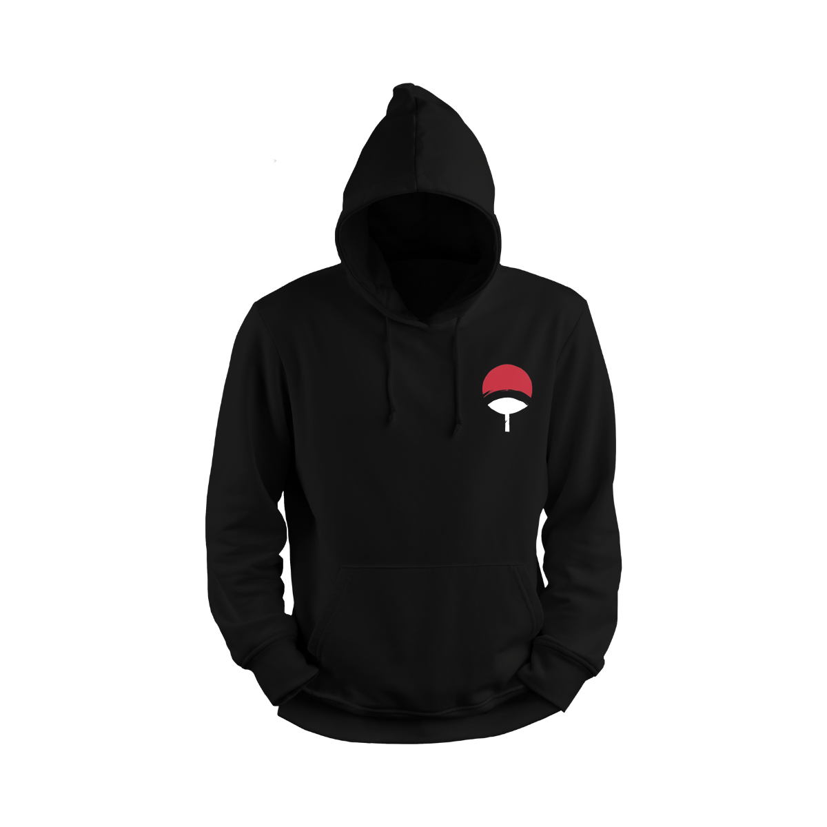 Itachi Uchicha Black hoodie with Uchicha Clan symbol on the front