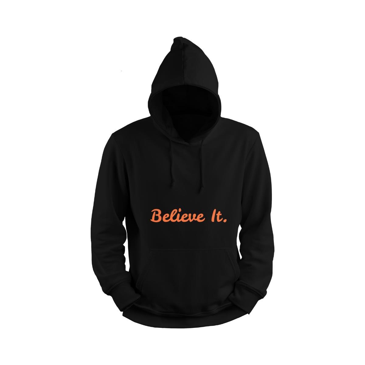 Naruto Uzumaki Black hoodie with 'Believe It.' text