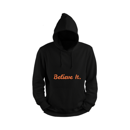 Naruto Uzumaki Black hoodie with 'Believe It.' text