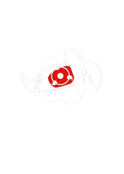 Itachi Uchicha eyes inside his logo 