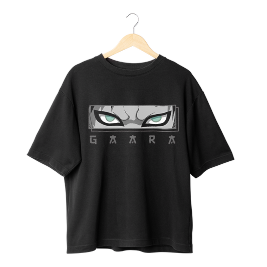 Gaara Black t-shirt with a graphic design and 'Gaara' branding on a white background