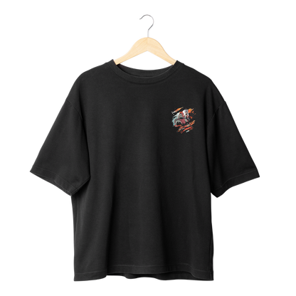 Jiraya Black t-shirt with a small graphic on a hanger