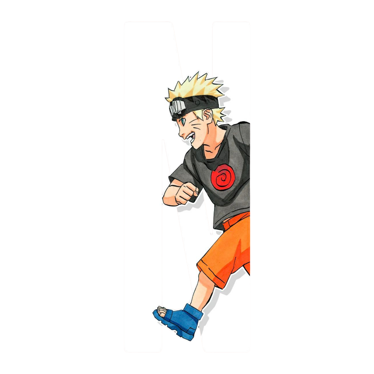 Animated character in a dynamic pose on a white background