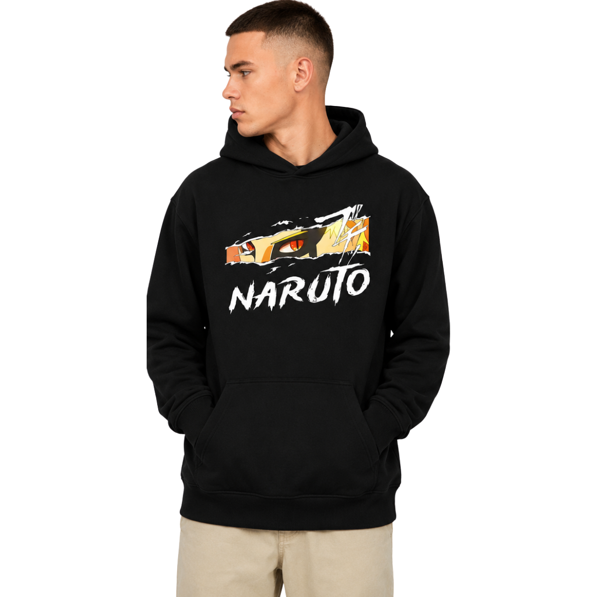Naruto Uzumaki Black Oversized Hoodie