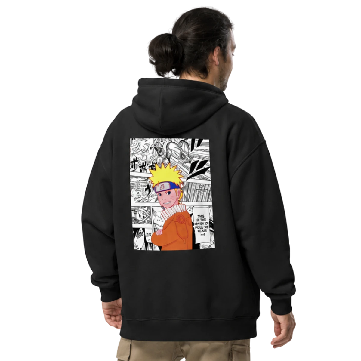 Naruto Bold Anime Graphic Hoodie
