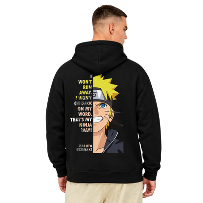 Naruto Uzumaki Black Oversized Hoodie