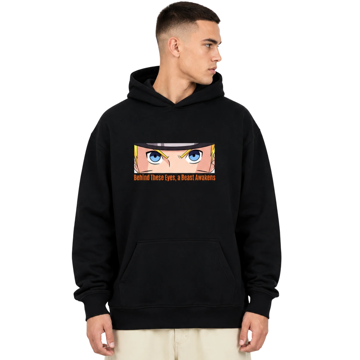 Naruto "Behind These Eyes, a Beast Awakens" Hoodie