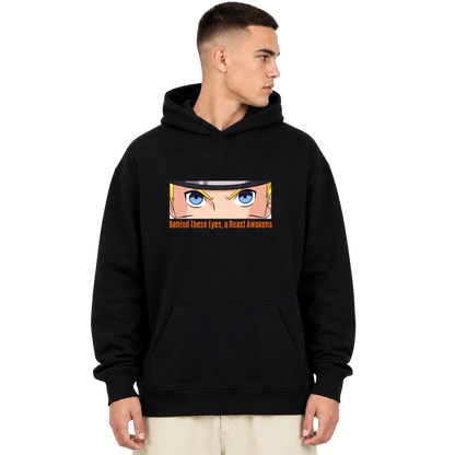 Naruto "Behind These Eyes, a Beast Awakens" Hoodie
