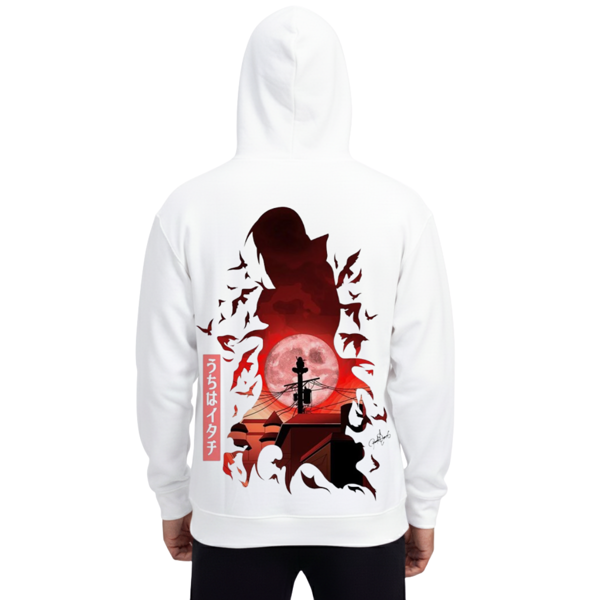 Itachi Uchicha Hoodie Red Moon Edition