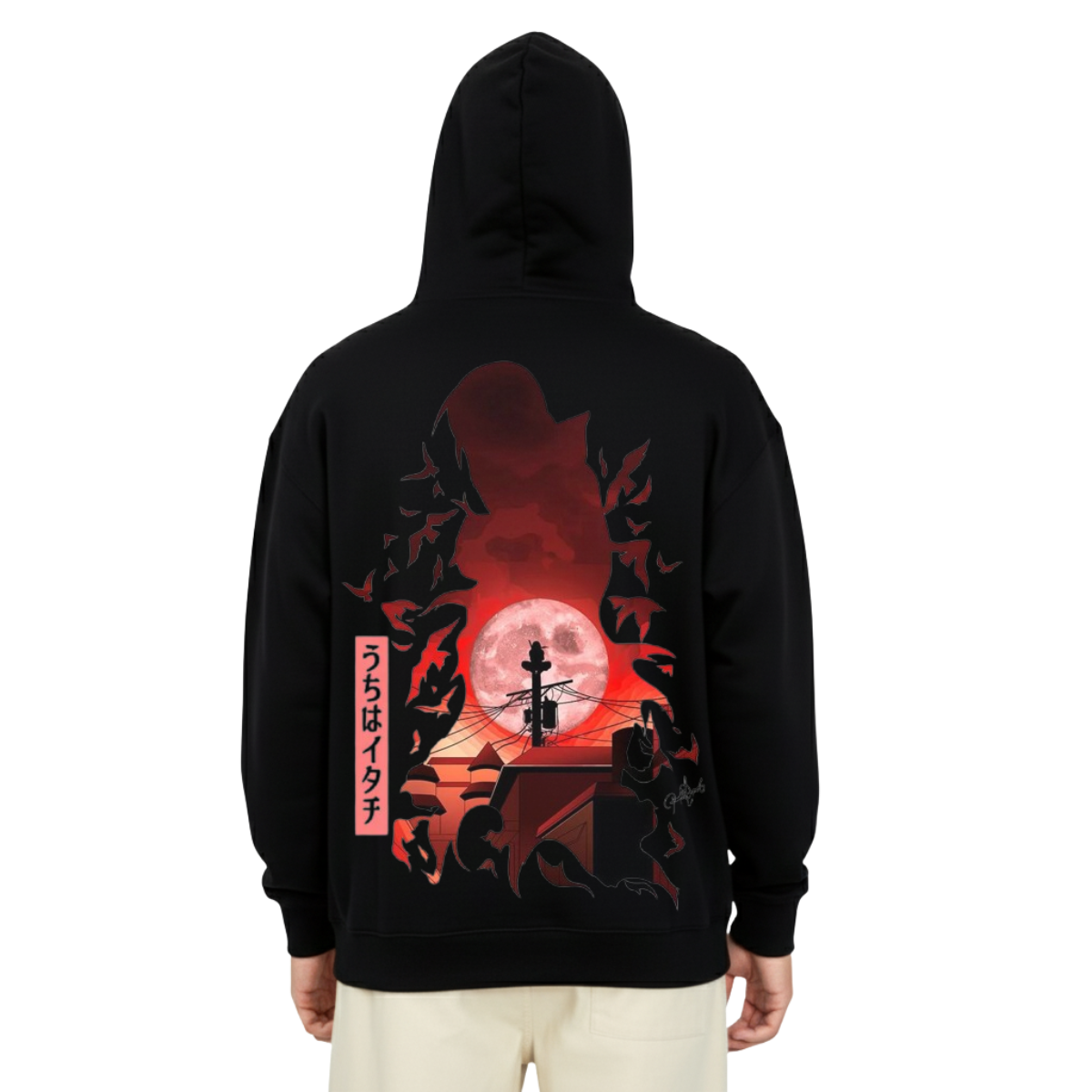 Itachi Uchicha Hoodie Red Moon Edition