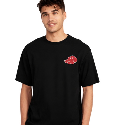 Itachi Uchiha T-Shirt - Black & White Dragon Graphic Tee