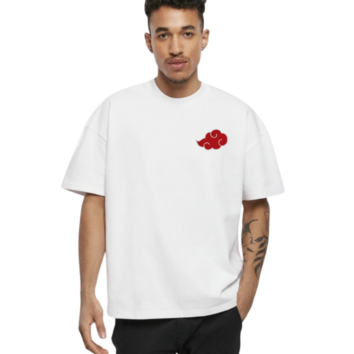 Itachi Uchiha T-Shirt - Black & White Dragon Graphic Tee