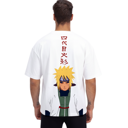 Minato Namikaze T-Shirt White Streetwear Style Graphic Tee