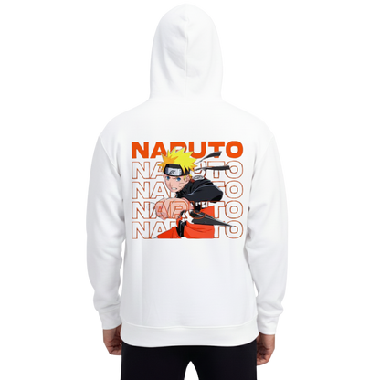 Naruto Uzumaki Black & White Graphic Hoodie