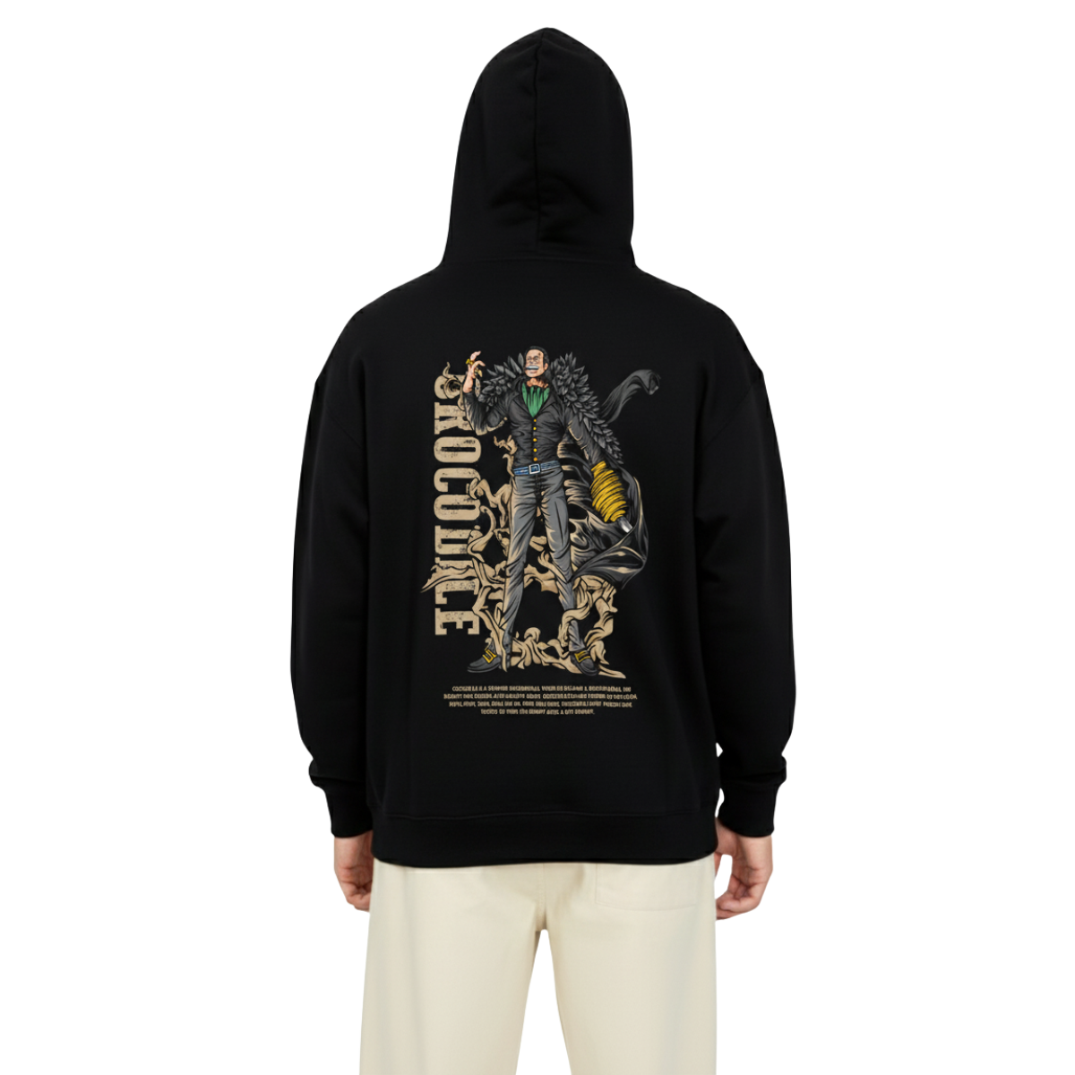 Sir Crocodile Black Hoodie | One Piece Merch