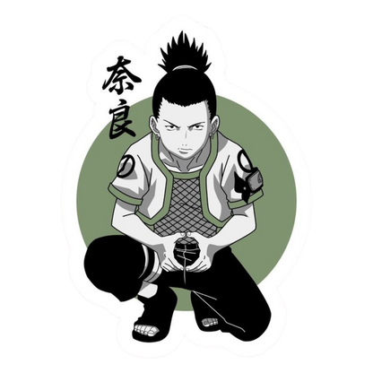 Animated character in a crouching position with a green circle and black text on a white background
