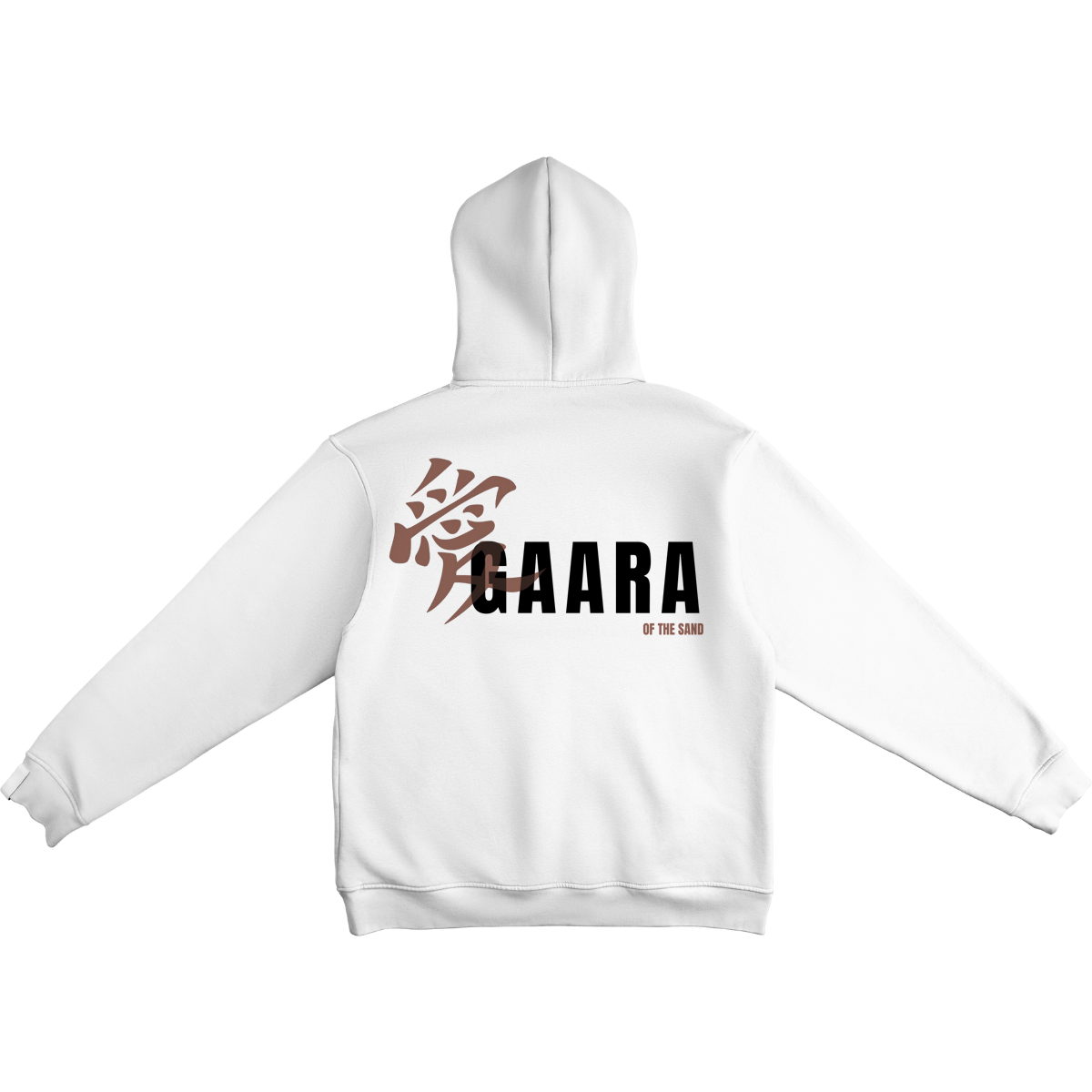 Gaara White hoodie with 'Gaara' text and design on a white background