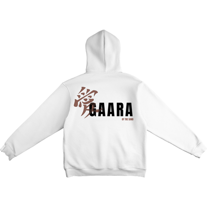 Gaara White hoodie with 'Gaara' text and design on a white background