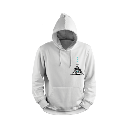 Itachi Uchicha  White hoodie with a logo on the chest
