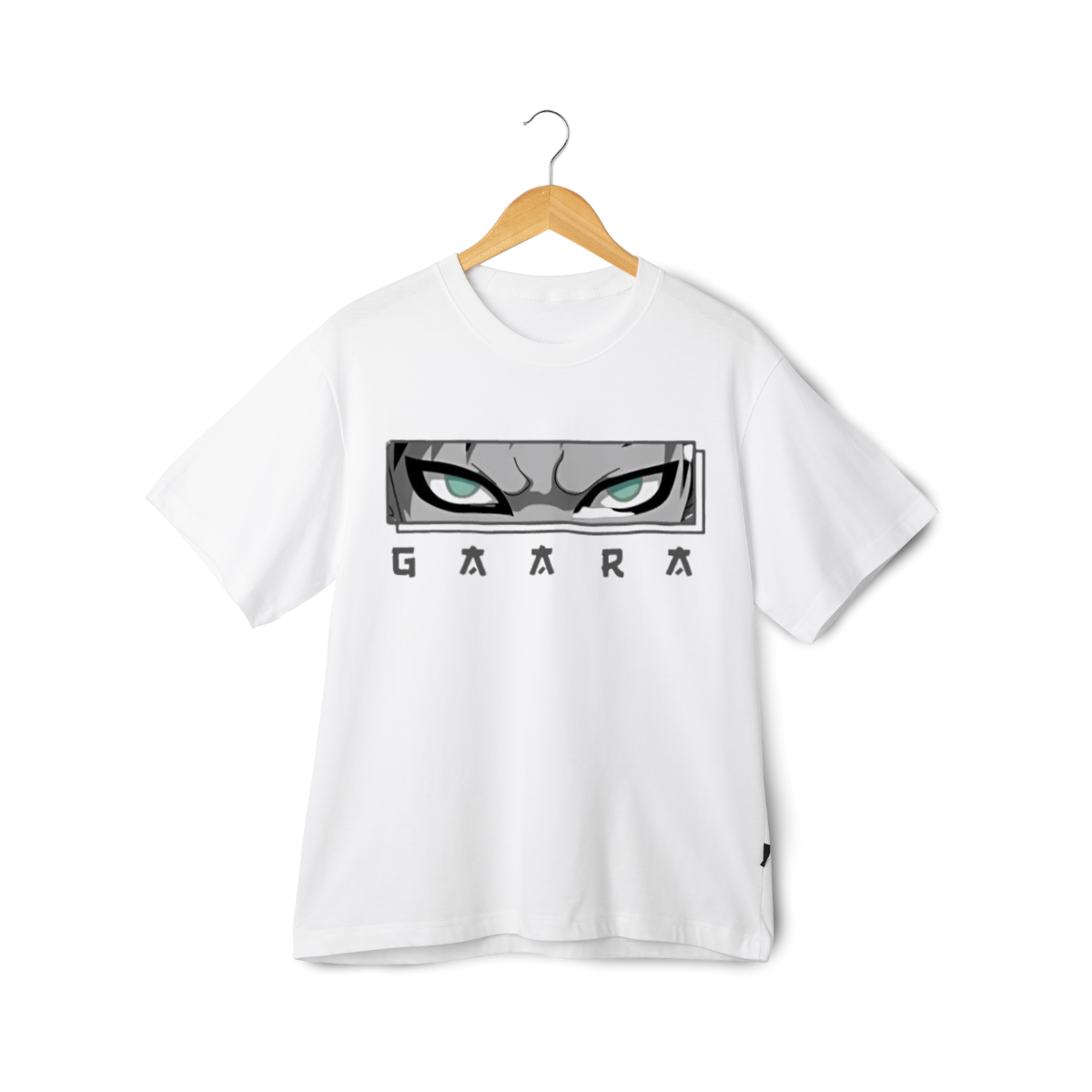 Gaara White t-shirt with graphic design and 'Gaara' text on a white background