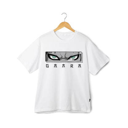 Gaara White t-shirt with graphic design and 'Gaara' text on a white background