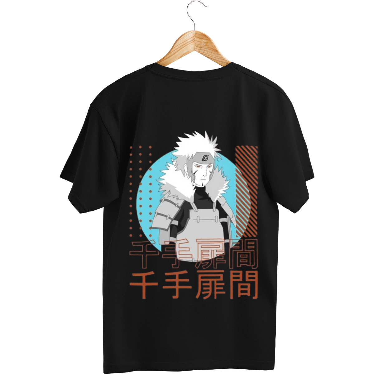 Jiraya Black t-shirt with Jiraya graphic and text