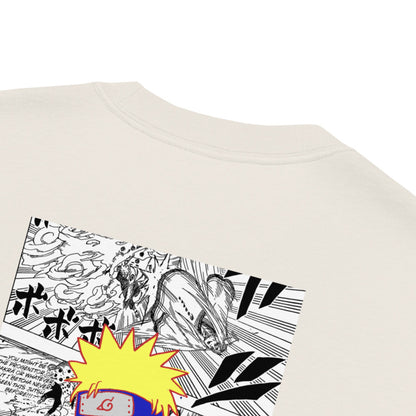 Naruto Manga Panel T-Shirt – Beige Oversized Anime Tee - Cleverbrowns 