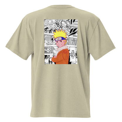 Naruto Manga Panel T-Shirt – Eucalyptus Green Oversized Anime Tee - Cleverbrowns 